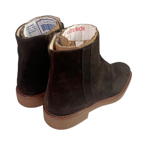 Anne Klein Womens Suede Leather Low Heel Ankle Booties Shorties - Picture 3 of 16